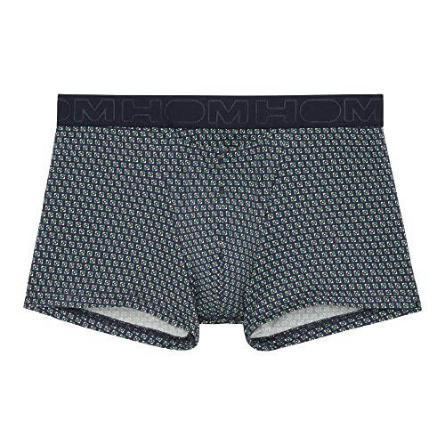 HOM Herren Ho1 Boxershorts Valere Boxer Briefs, Bedruckte geometrische Krawatte in Marineblau Grün und Weiß, M von Hom