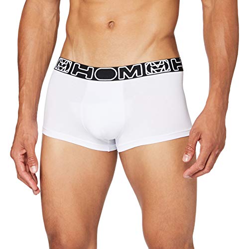 HOM Herren Kurze Boxershorts Bertrand Unterw sche, Weiß, S Kurz EU von HOM