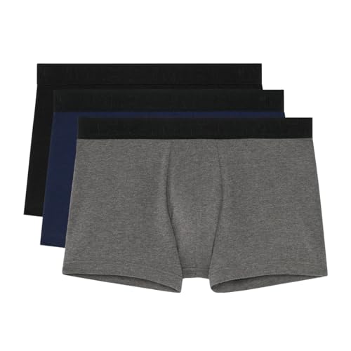 HOM Herren Lot de 3 Boxers Tonal Pack #2 Boxershorts, Noir + gris + Marine, XL von HOM