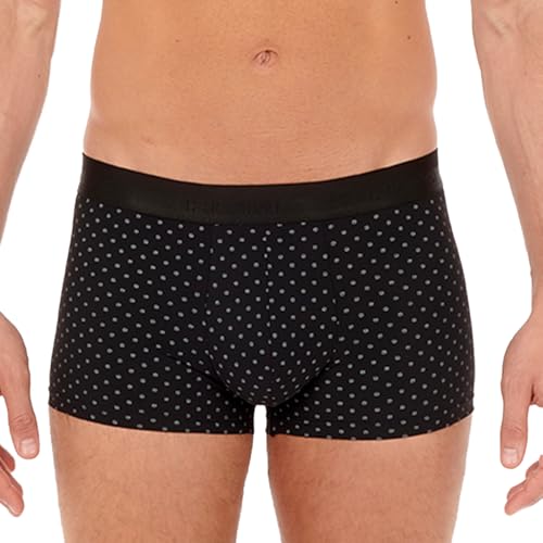 HOM Herren Max Boxer Briefs Unterw sche, Weißes Mikrofon auf Schwarzem Hintergrund, L EU von HOM