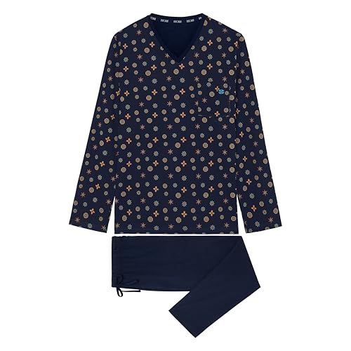 HOM Herren Mandala Long Sleepwear Boxer Shorts, Marineblauer Druck, XXL EU HOM Herren Mandala Long Sleepwear Boxer Shorts, Marineblauer Druck, XXL EU von HOM
