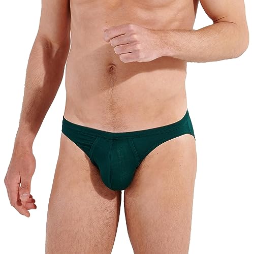 HOM Herren Micro Confort Tencel Soft Slip, Vert foncé, XL von HOM