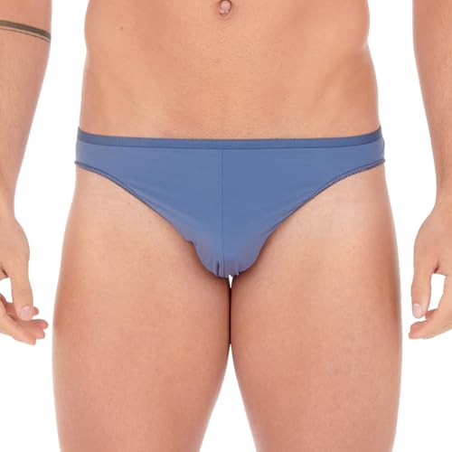 HOM Herren Plumes Micro Briefs Unterw sche, Blau Jeans, L EU von HOM