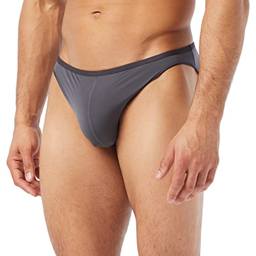 HOM Herren Micro Briefs Federn Unterwäsche, anthrazit, XXL von HOM