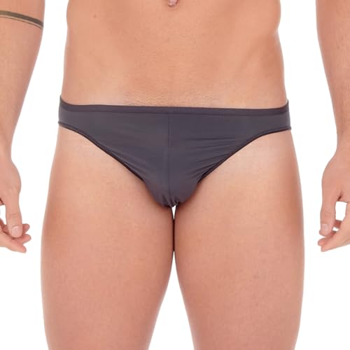 HOM Herren Micro Briefs Federn Unterwäsche, anthrazit, XXL von HOM