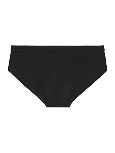 HOM Herren Sea Life Swim Mini Briefs Schwimm-Slips, Schwarz, XL von HOM