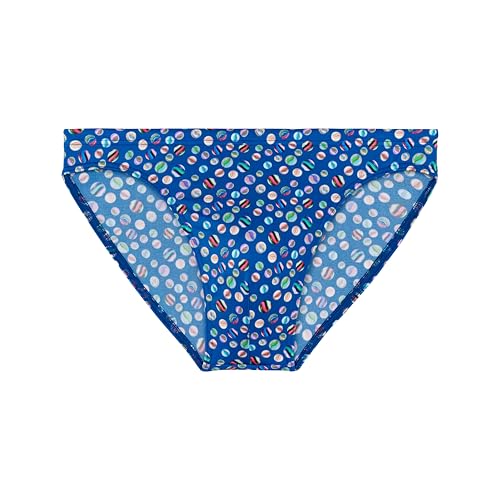 HOM Herren Slip De Bain Micro Socoa Schwimm-Slips, Navy Print, XL von HOM