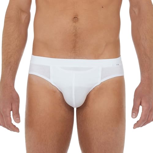 HOM Herren Slip Tencel Soft HO1 - White - Größe L von HOM