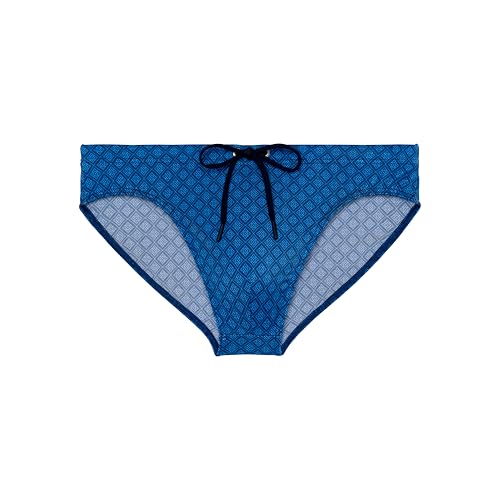 HOM Herren Slip de Bain Hendaye Schwimm-Slips, Blue Print, XL von HOM