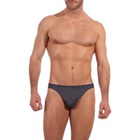 HOM Herren Slip grau Mikrofaser unifarben von HOM