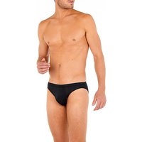 HOM Herren Slip schwarz Baumwolle unifarben von HOM