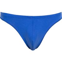 HOM Herren Stringtanga blau Baumwolle unifarben von HOM