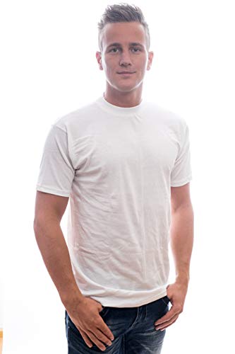 HOM - Herren - T-Shirt Rundhals 'Harro New' - 100% Baumwolle - Weiß - Grösse L von HOM