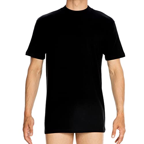 HOM, T-Shirt U-Ausschnitt Harro, Herren, Schwarz, XXL von HOM