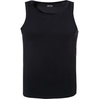 HOM Herren Tanktop schwarz Baumwolle unifarben von HOM