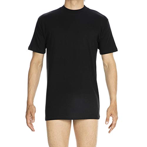HOM Herren T-Shirt Rundhals Harro New, Schwarz, L von HOM