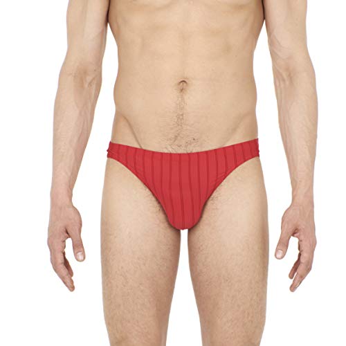 HOM Herren Micro Slip Chic Unterhose, Rot, M EU von HOM