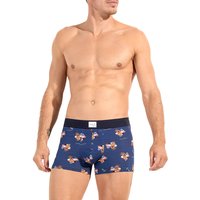 HOM Herren Trunks blau Viskose/Modal Geprintet von HOM
