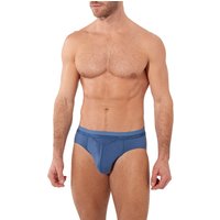 HOM Herren Slip blau Baumwolle unifarben von HOM