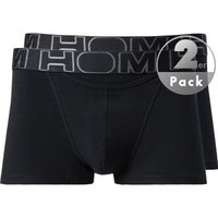 HOM Herren Trunks schwarz Baumwolle unifarben von HOM
