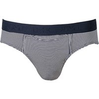 HOM Herren Slip blau Viskose Gestreift von HOM