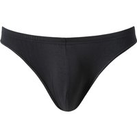 HOM Herren String schwarz Baumwolle unifarben von HOM