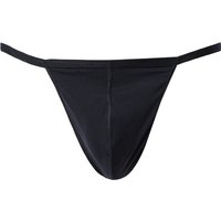 HOM Herren Stringtanga schwarz Mikrofaser/Funktion unifarben von HOM