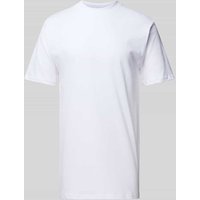 HOM T-Shirt im unifarbenen Design Modell 'Harro' in Weiss, Größe XL von HOM