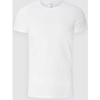 HOM T-Shirt mit Stretch-Anteil in Weiss, Größe L von HOM
