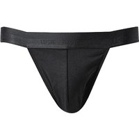 HOM Herren Tanga schwarz Baumwolle unifarben von HOM