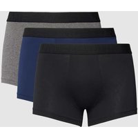 HOM Trunks mit Stretch-Anteil im 3er-Pack Modell 'Tonal' in Dunkelblau, Größe S von HOM