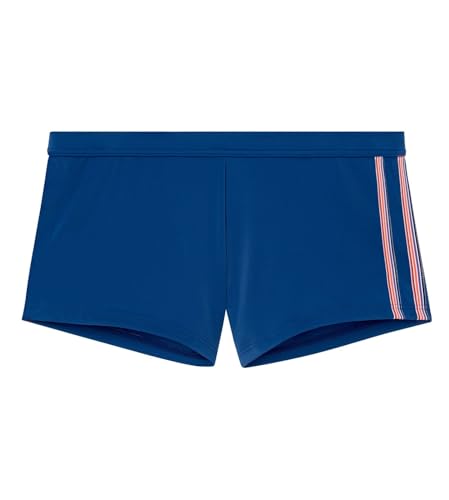 Hom Herren Badehose Nautical Cup Swim Trunks, Marineblau gestreiftes Band, 48 von HOM