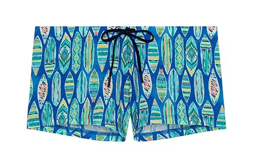 HOM Men's 402923 Board Shorts, Blauer Druck, XXL von HOM