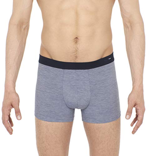 Hom Herren Gallant Boxer Briefs Badehose, Blau (Bleu Chiné + Ceintures Marine 0054), Large von HOM