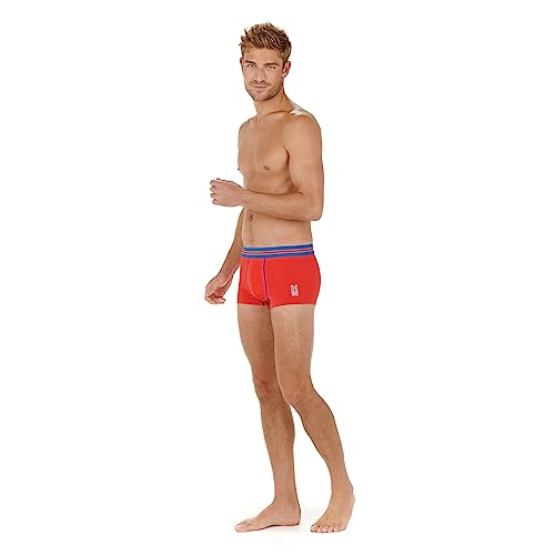 Hom Herren Homrun Kurze Boxershorts Hispter unterwäsche, rot, XL von HOM