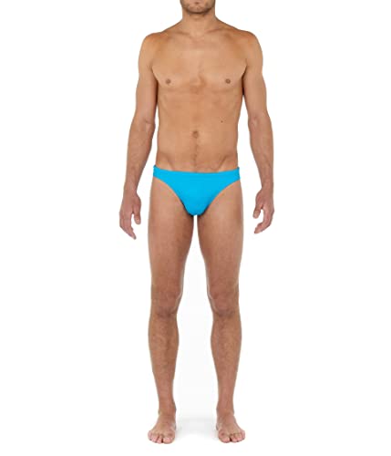 WUKX Herren Micro Sea Life Badehose Swim Briefs, türkis, XXL von WUKX