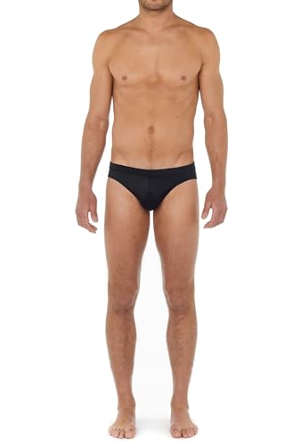 WUKX Herren Slip de bain SEA Life Badehose, Noir, XXL von HOM