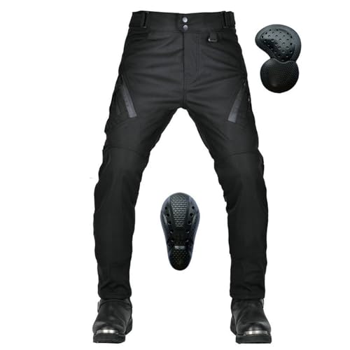 HOMDECR Damen/Männer Slim Fit Motorrad Jeans Mit Protektoren Knie Und Hüftprotektoren Stretch Slim Fit Denim Motorradhose Cargo Motorradjeans Schutzhose Biker Pants (XXS) von HOMDECR