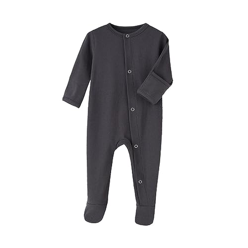 HOMDECR Kids Base Thermo-Set – Oberteil Und Unterteil, Baby-Thermo-Unterwäsche Für Mädchen/Jungen, Lange Unterwäsche Und Lange Unterhosen (Dunkelgrau,3M) von HOMDECR