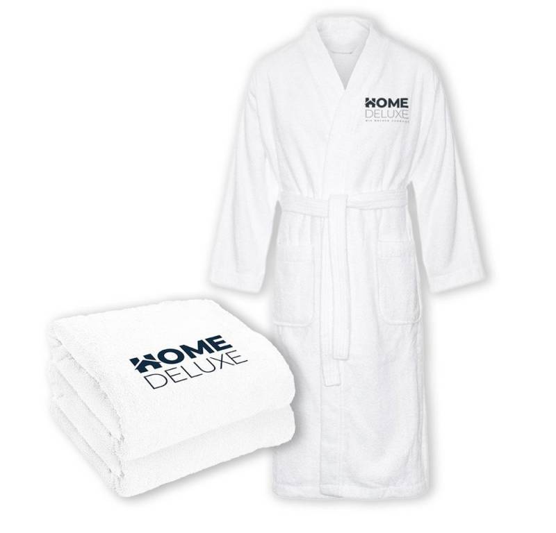 HOME DELUXE Bademantel Sauna Set NOA, Baumwolle von HOME DELUXE