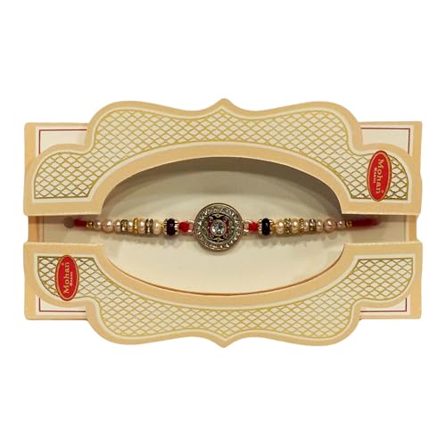 HOME GENIE Antique Round Rakhi for Brother – Premium Beaded Raksha Bandhan Thread with Traditional Central Motif & Elegant Gift Card Presentation Pack of 2 HOME GENIE Antique Round Rakhi for Brother – Premium Beaded Raksha Bandhan Thread with Traditional Central Motif & Elegant Gift Card Presentation Pack of 2 von HOME GENIE