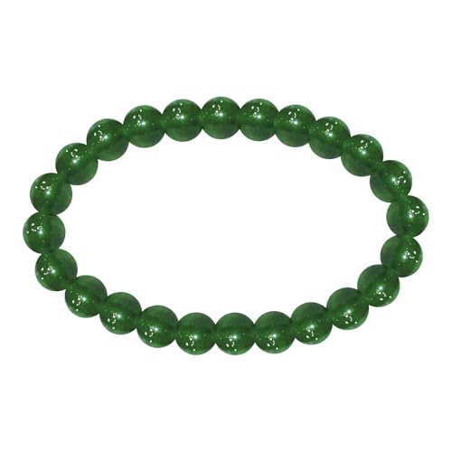 HOME GENIE Natural Green Jade | Premium Crystal Healing Bracelet for Prosperity and Peace | Unisex Elastic Stretchable Bracelet HOME GENIE Natural Green Jade | Premium Crystal Healing Bracelet for Prosperity and Peace | Unisex Elastic Stretchable Bracelet von HOME GENIE