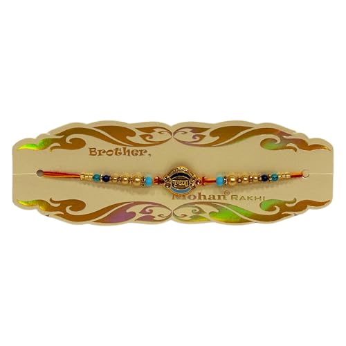 HOME GENIE Traditional Rakhi for Brother with “Shree” Symbol – Ethnic Beaded Raksha Bandhan Thread with Multicolor Beads & Golden Accents – Indian Festival Bracelet Pack of 2 HOME GENIE Traditional Rakhi for Brother with “Shree” Symbol – Ethnic Beaded Raksha Bandhan Thread with Multicolor Beads & Golden Accents – Indian Festival Bracelet Pack of 2 von HOME GENIE