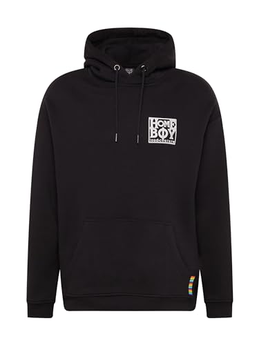 HOMEBOY Herren, Unisex Sweatshirt Old School schwarz/weiß/Graumeliert L von HOMEBOY