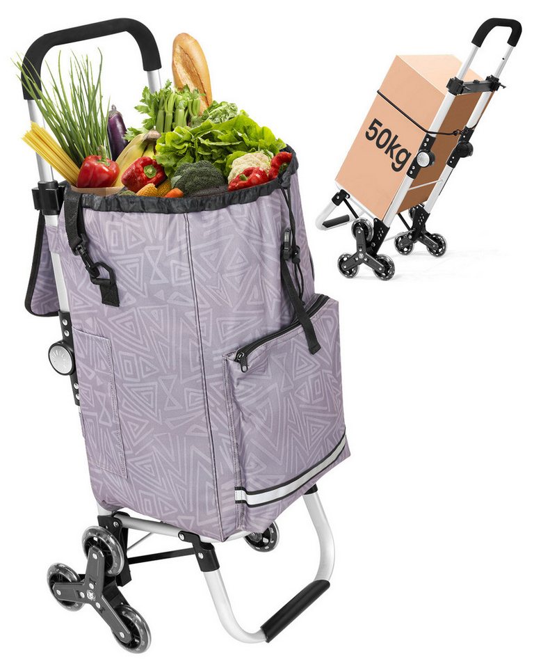 HOMECALL Einkaufstrolley klappbar Einkaufswagen 3 in 1 Shopping Trolley Mit Kühltasche-55L, Bis 50KG mit 50L + 5L kühlfunktion Einkaufstasche mit Rollen HOMECALL Einkaufstrolley klappbar Einkaufswagen 3 in 1 Shopping Trolley Mit Kühltasche-55L, Bis 50KG mit 50L + 5L kühlfunktion Einkaufstasche mit Rollen von HOMECALL