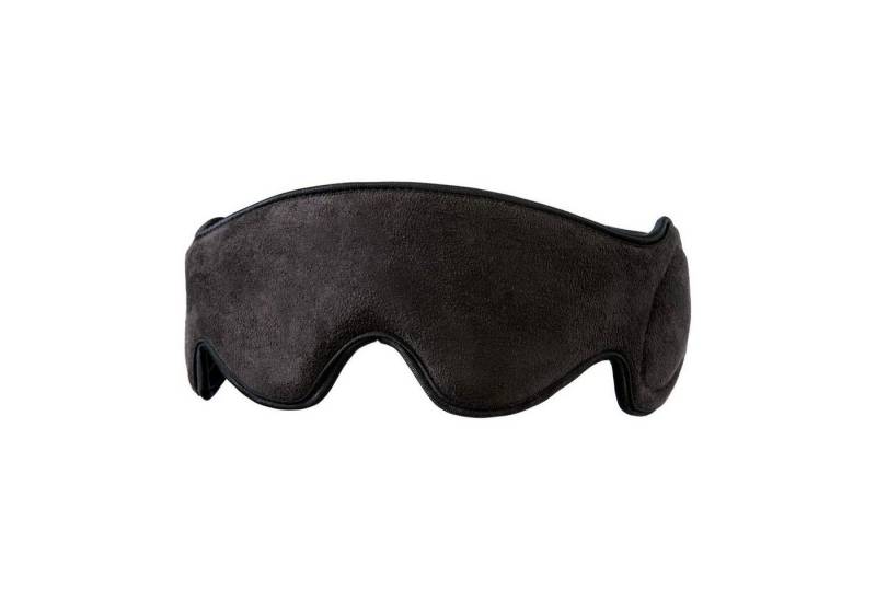HOMEDICS Massagegerät Massage Reise Augenmaske mit Lautsprechern Vibrierende Schlafmaske, 1-tlg., mit eingebauten Kopfhörern, Aux-Anschluss, Weichgepolstert von HOMEDICS