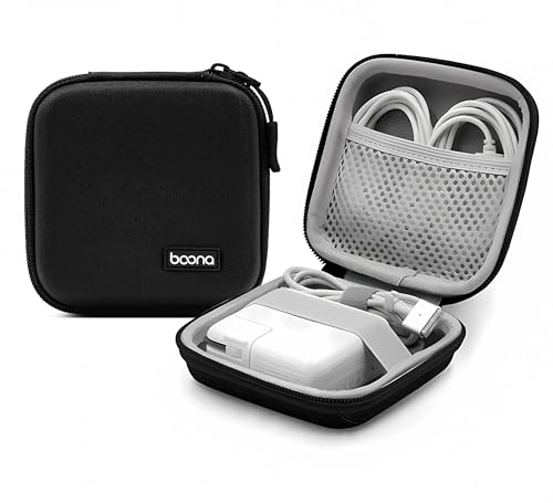 HOMEGYMFREE MacBook-Ladegerät-Hülle, kleiner Ladegerät-Organizer, tragbare Tasche, Reiseaufbewahrung für Laptop-Zubehör, wasserdicht für magische Maus, Powerbank von HOMEGYMFREE