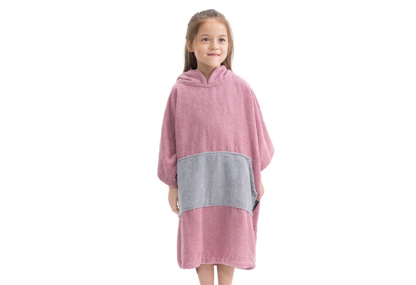 HOMELEVEL Bademantel Kinder Badeponcho aus Baumwolle mit Kapuze - Bademantel unisex, Baumwolle von HOMELEVEL