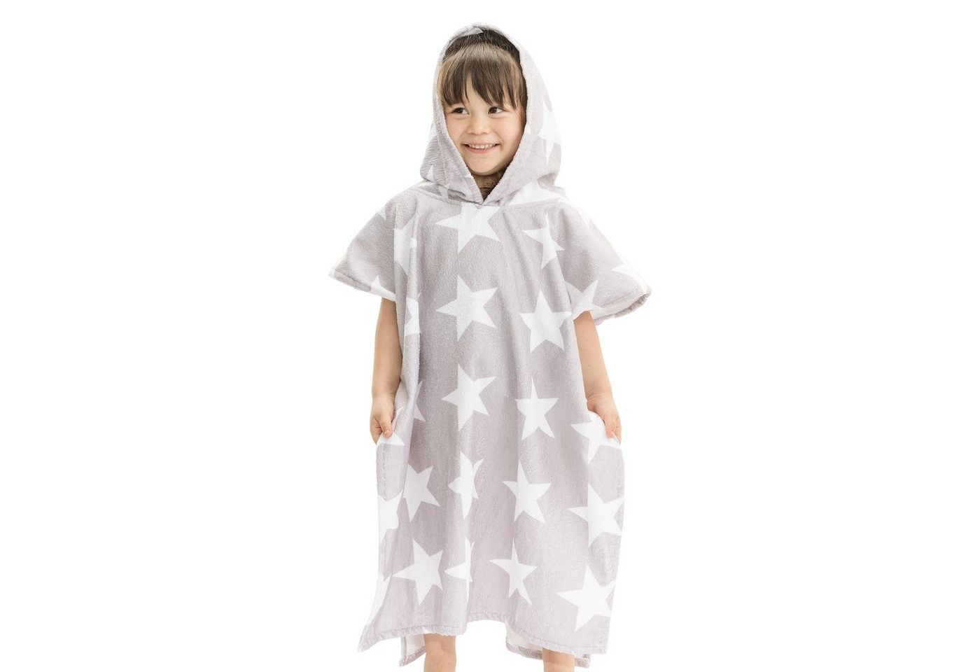 HOMELEVEL Bademantel Kinder und Baby Badeponcho - Poncho Handtuch - Surfponcho, Baumwolle von HOMELEVEL