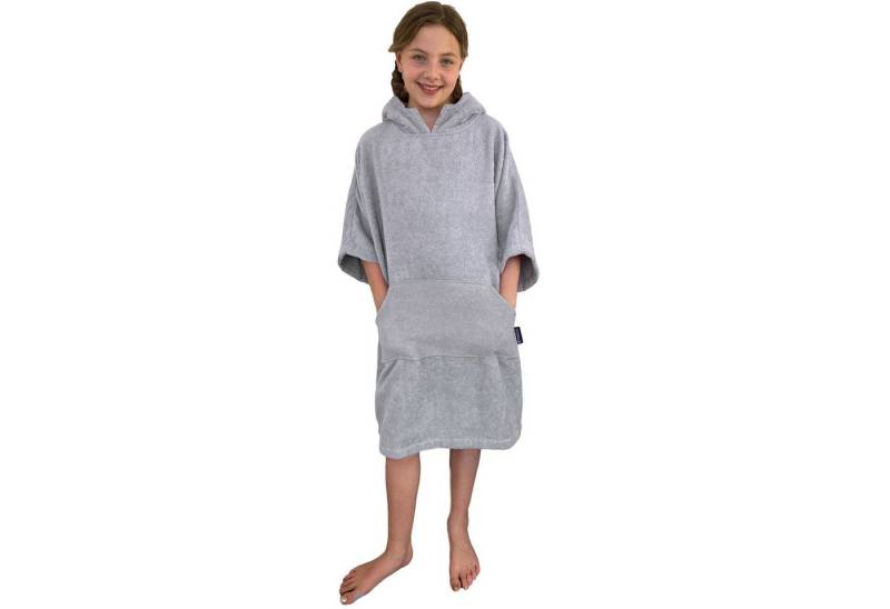 HOMELEVEL Bademantel Kinder Badeponcho aus Baumwolle mit Kapuze - Bademantel unisex, Baumwolle von HOMELEVEL